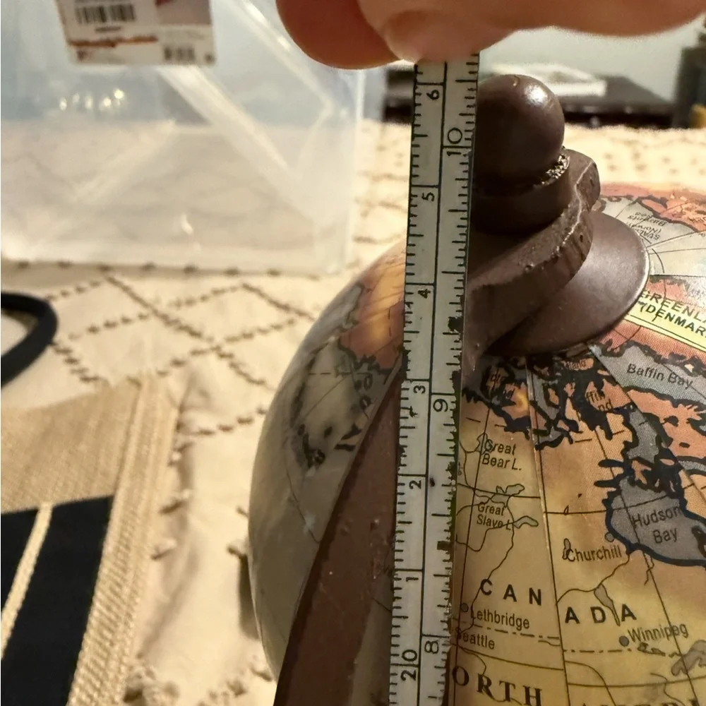 Vintage Style Brown Globe Decor - Picture 2 of 3